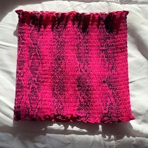 Black and pink tub top size S